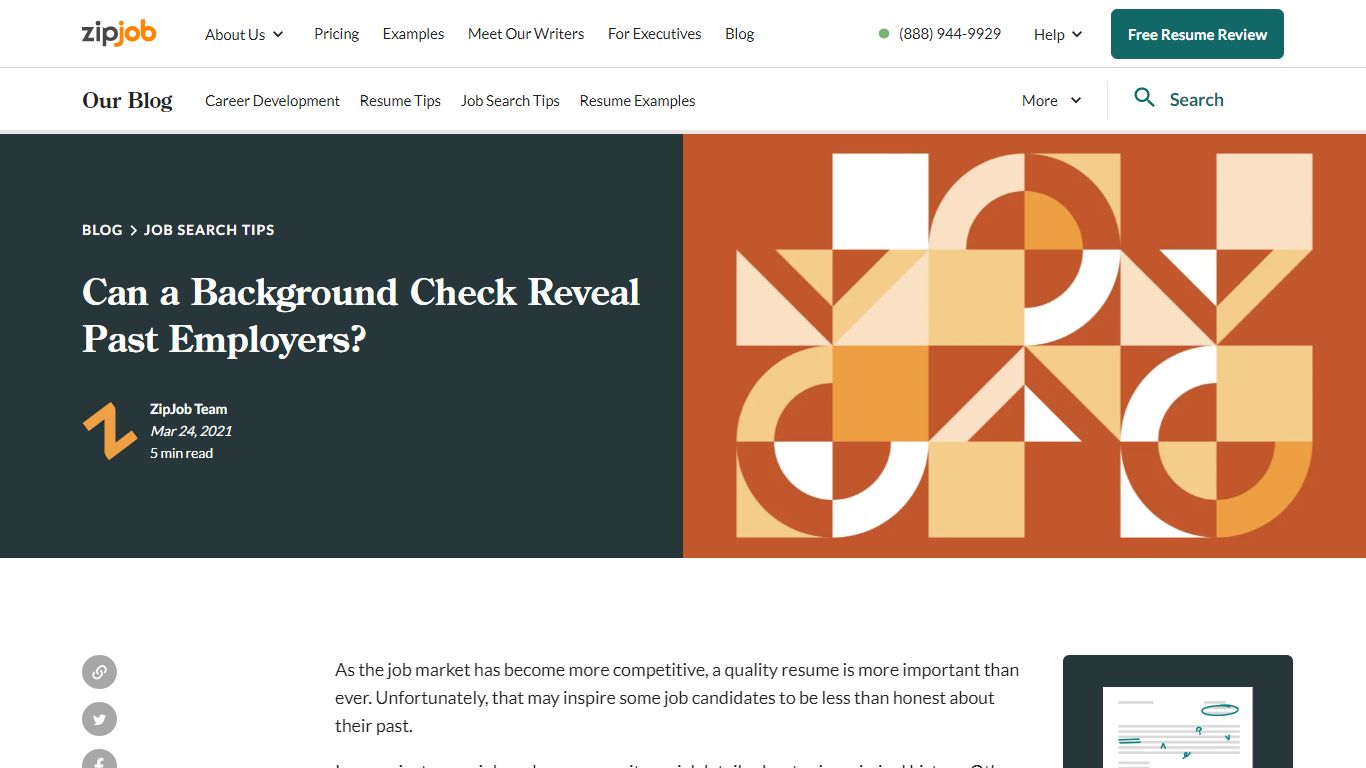 Can a Background Check Reveal Past Employers? - ZipJob